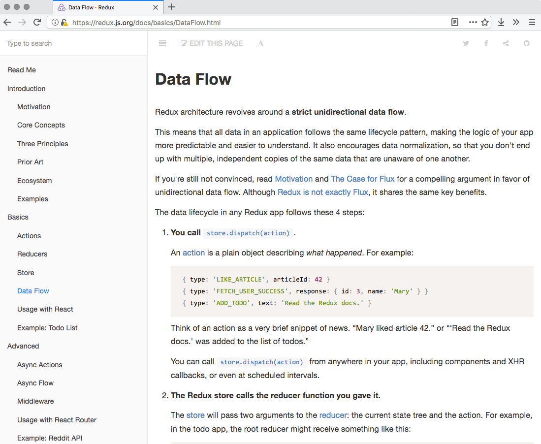 Redux site made with GitBook